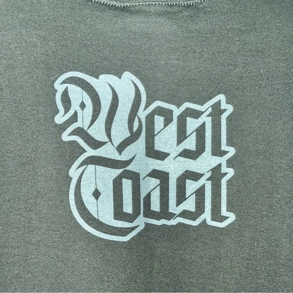 Hip-hop, graphic tee 2Pac With West Coast Artists Black Graphic Tee Size L - Picture 3 of 4